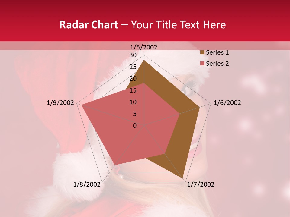 Lady Young Snow PowerPoint Template