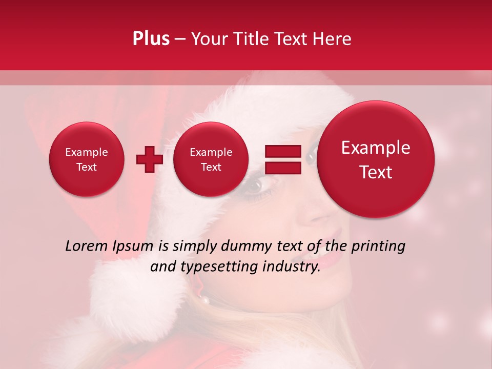 Lady Young Snow PowerPoint Template