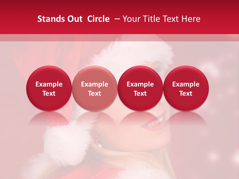 Lady Young Snow PowerPoint Template