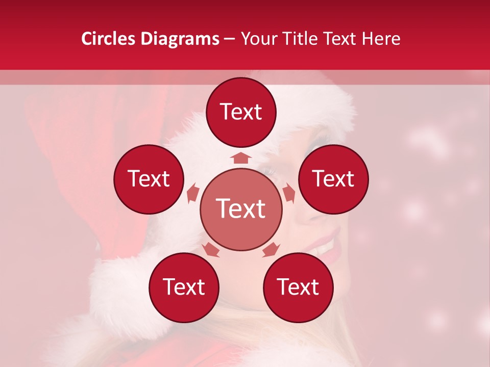 Lady Young Snow PowerPoint Template