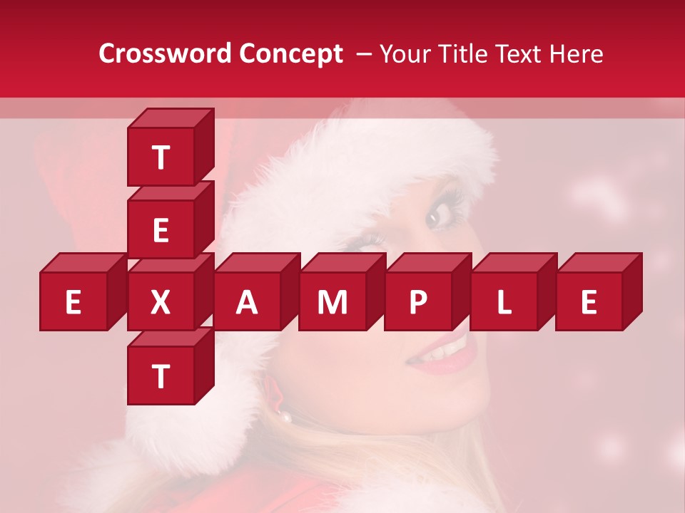 Lady Young Snow PowerPoint Template