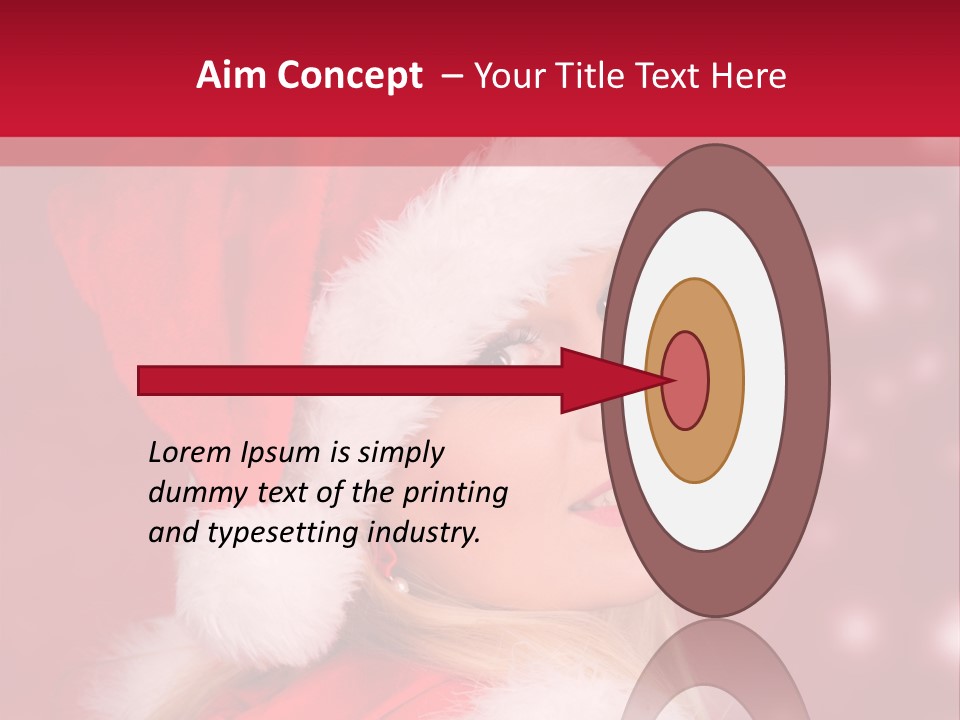 Lady Young Snow PowerPoint Template