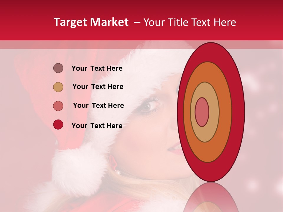 Lady Young Snow PowerPoint Template