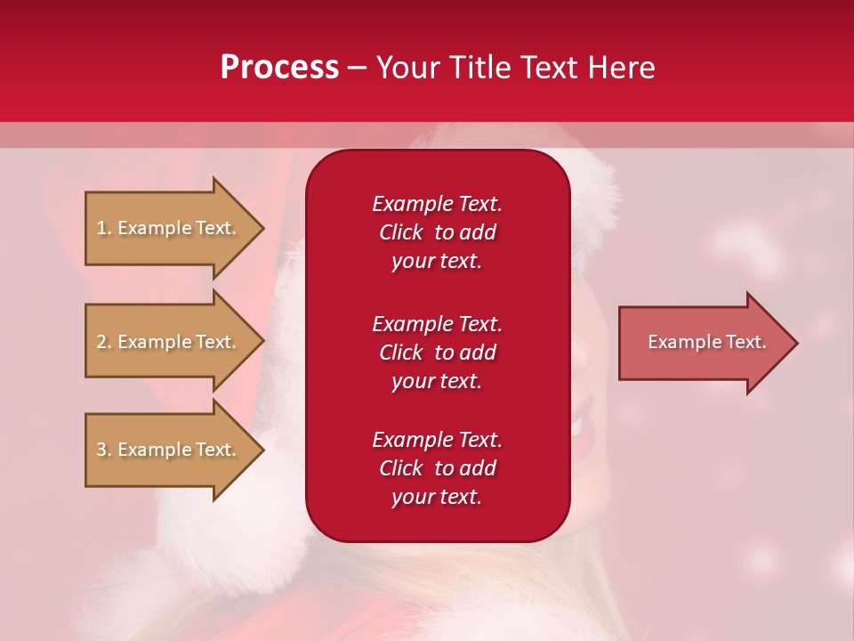 Lady Young Snow PowerPoint Template