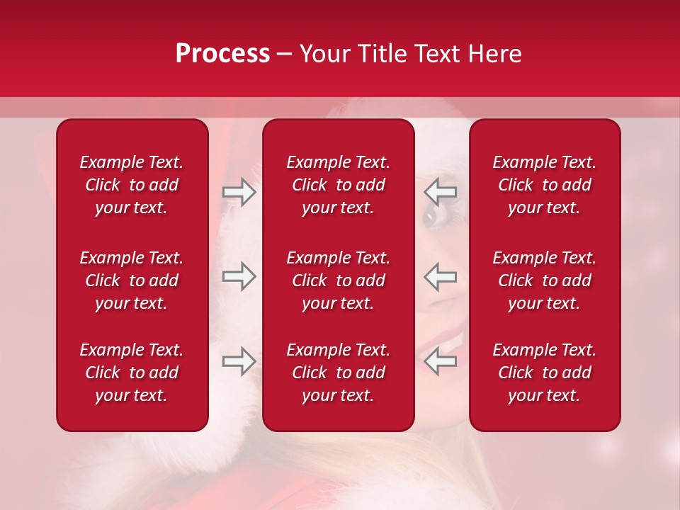 Lady Young Snow PowerPoint Template