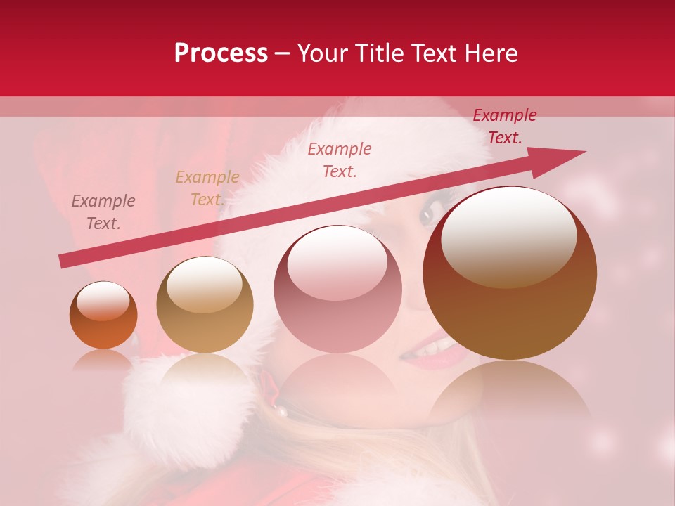 Lady Young Snow PowerPoint Template