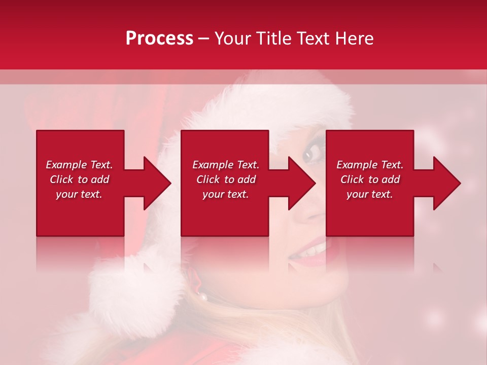 Lady Young Snow PowerPoint Template