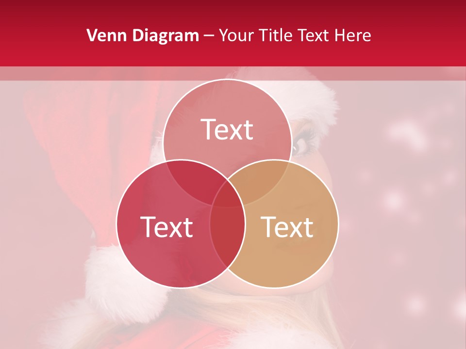 Lady Young Snow PowerPoint Template