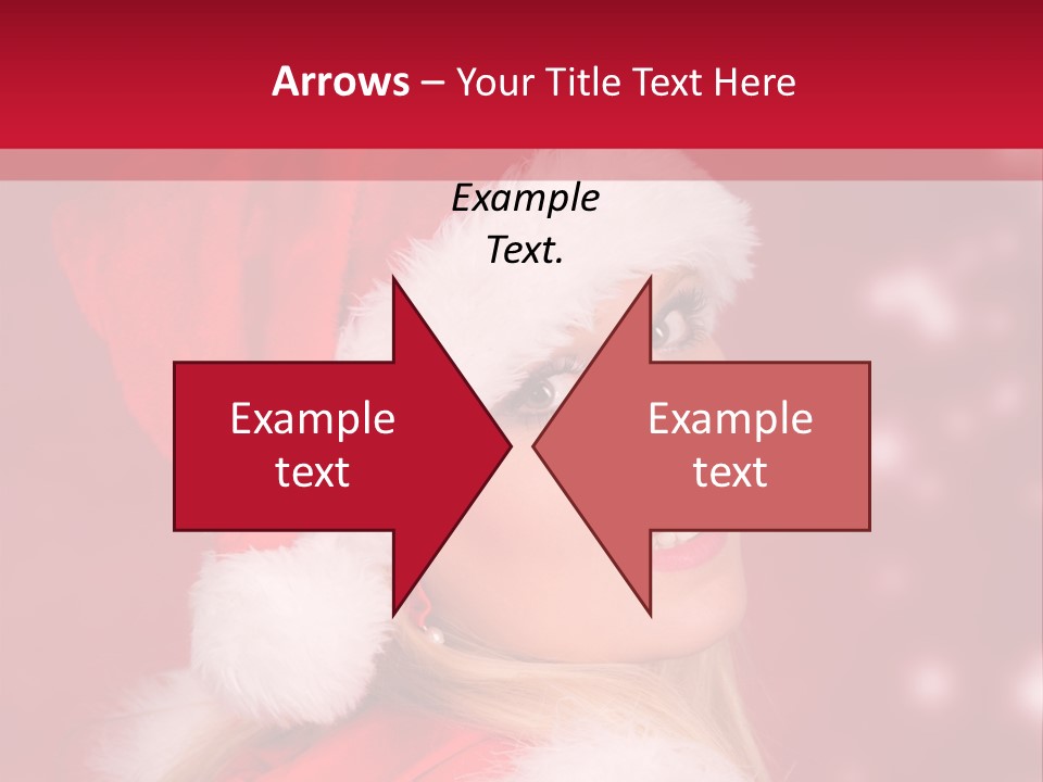 Lady Young Snow PowerPoint Template