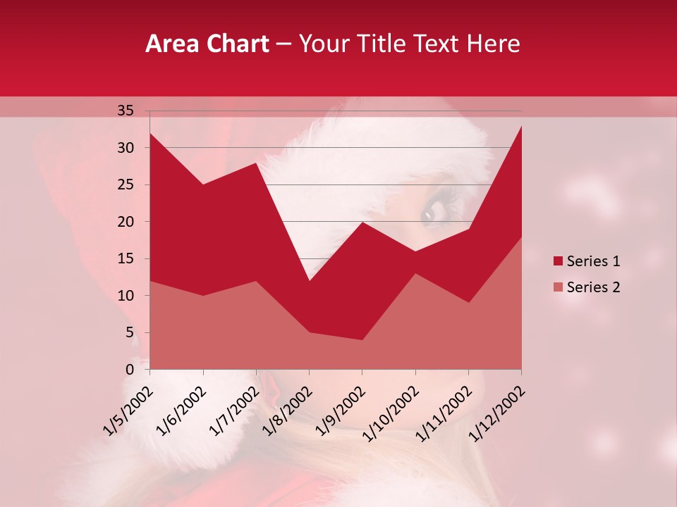 Lady Young Snow PowerPoint Template