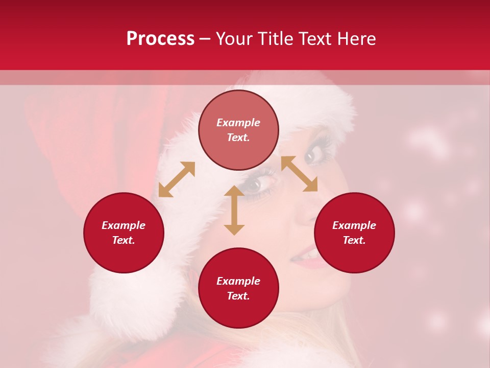 Lady Young Snow PowerPoint Template