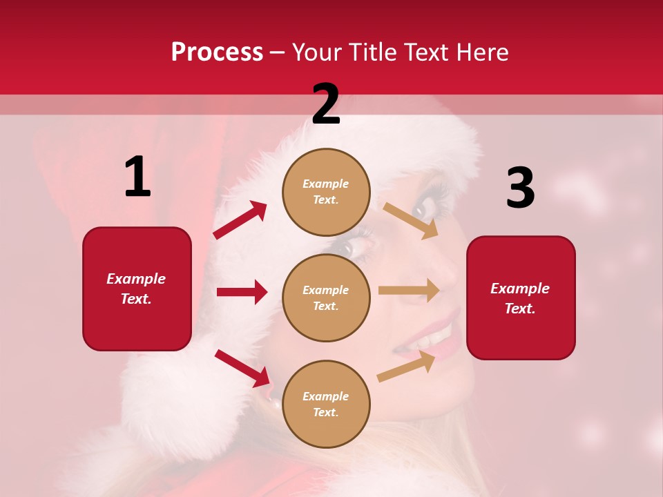 Lady Young Snow PowerPoint Template