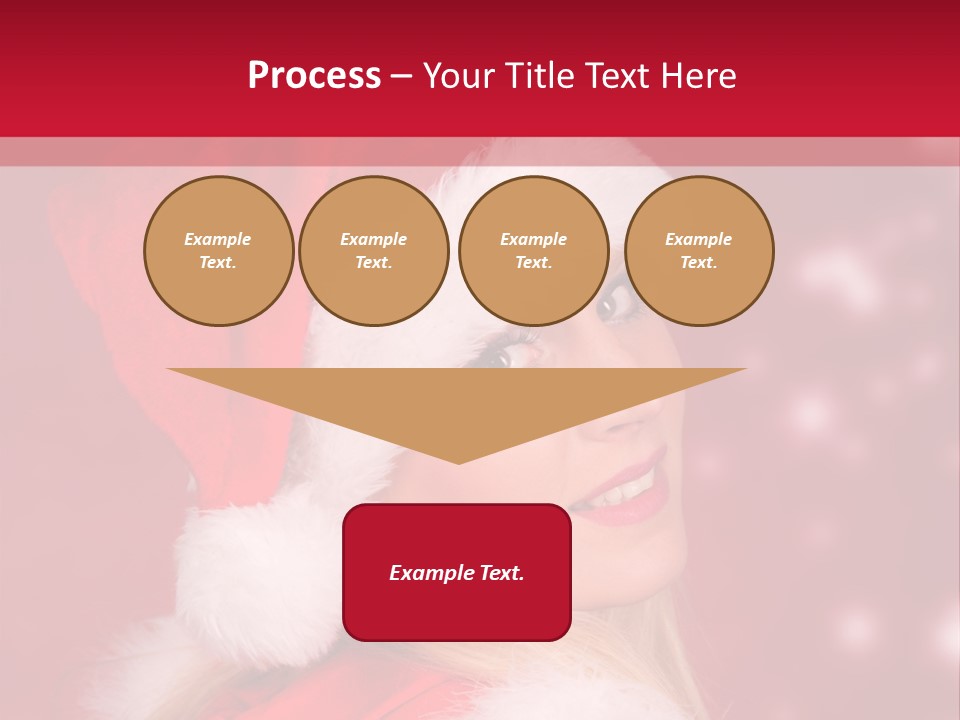 Lady Young Snow PowerPoint Template