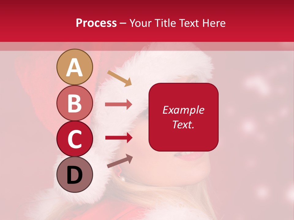 Lady Young Snow PowerPoint Template