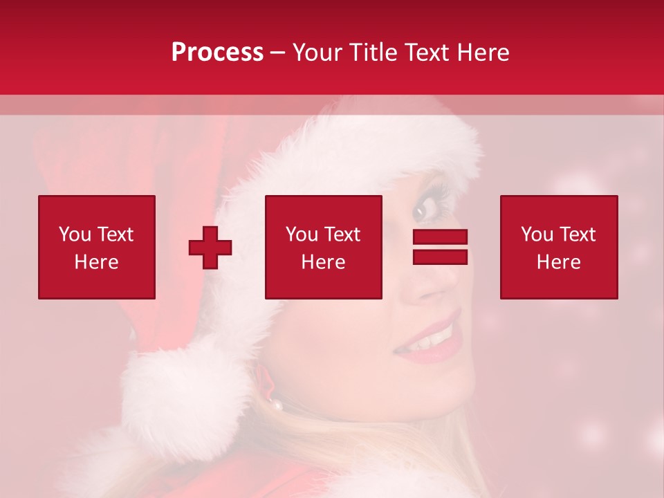 Lady Young Snow PowerPoint Template