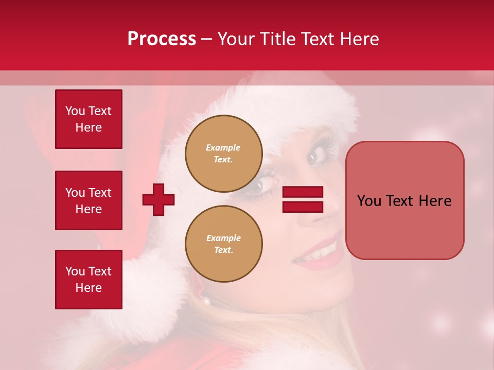 Lady Young Snow PowerPoint Template