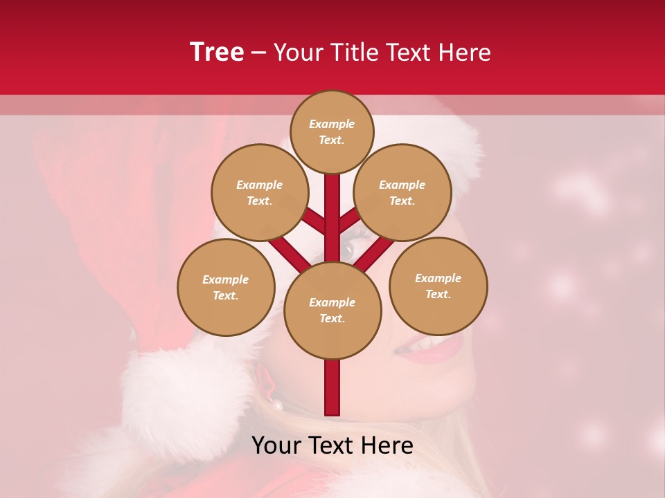 Lady Young Snow PowerPoint Template