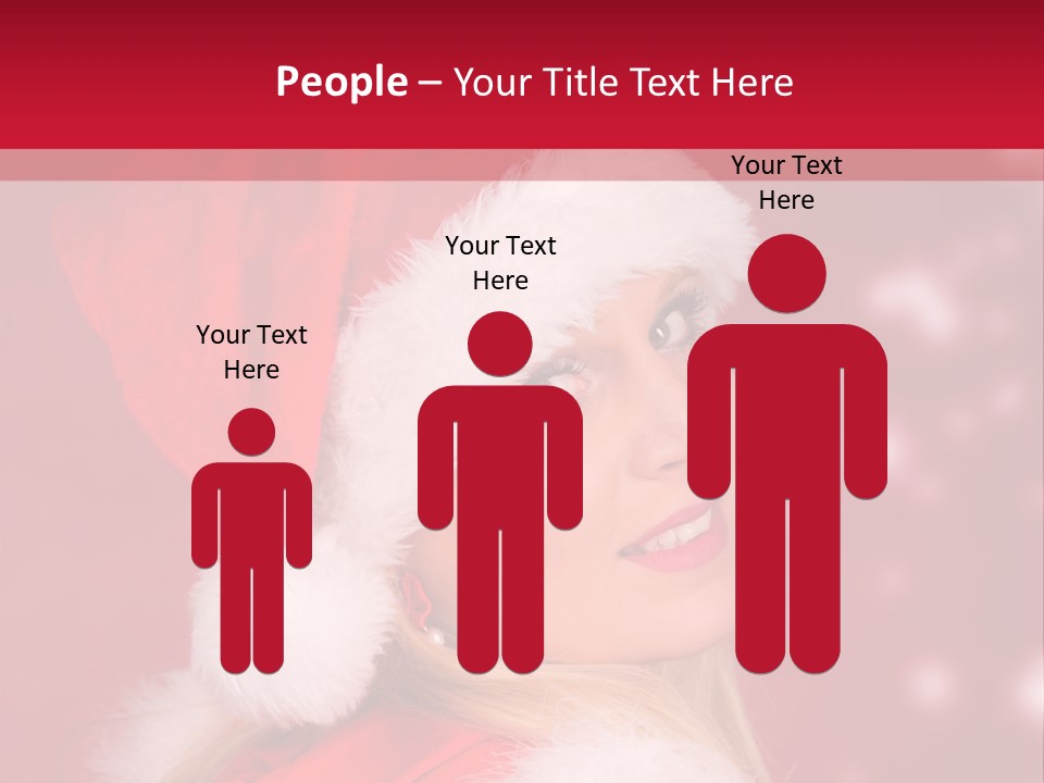 Lady Young Snow PowerPoint Template