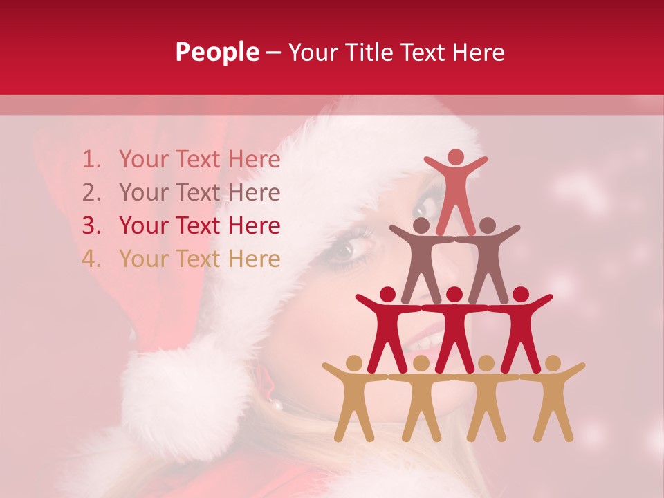 Lady Young Snow PowerPoint Template