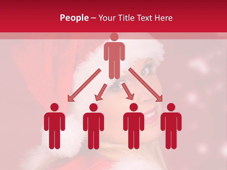 Lady Young Snow PowerPoint Template