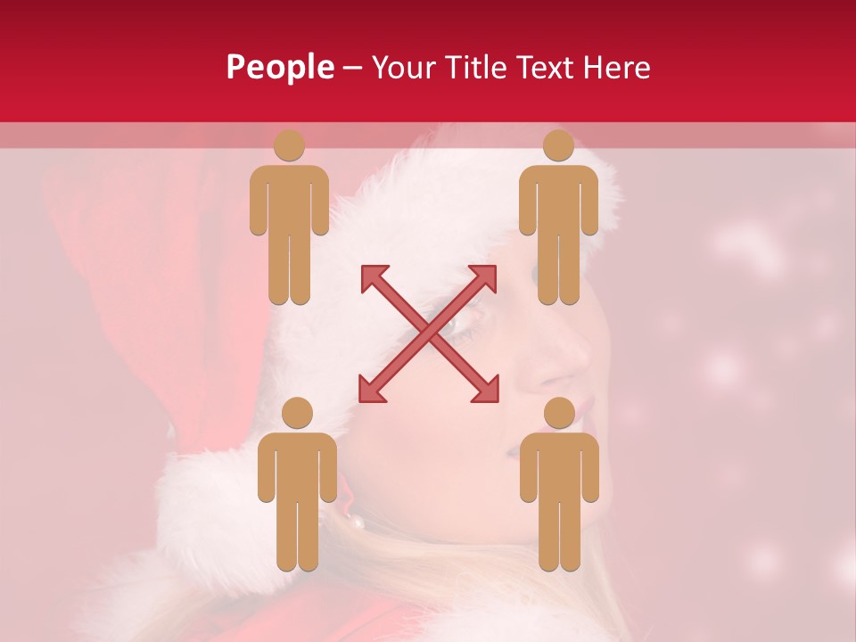 Lady Young Snow PowerPoint Template