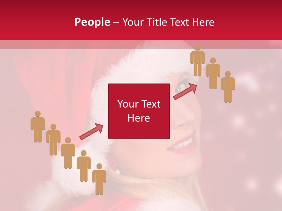 Lady Young Snow PowerPoint Template
