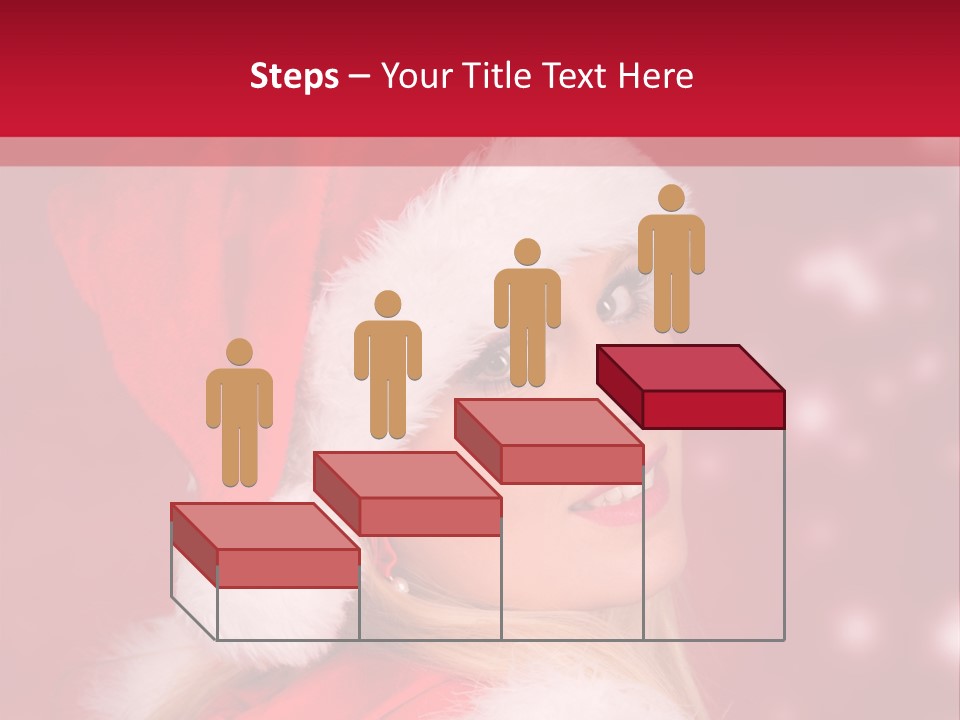 Lady Young Snow PowerPoint Template