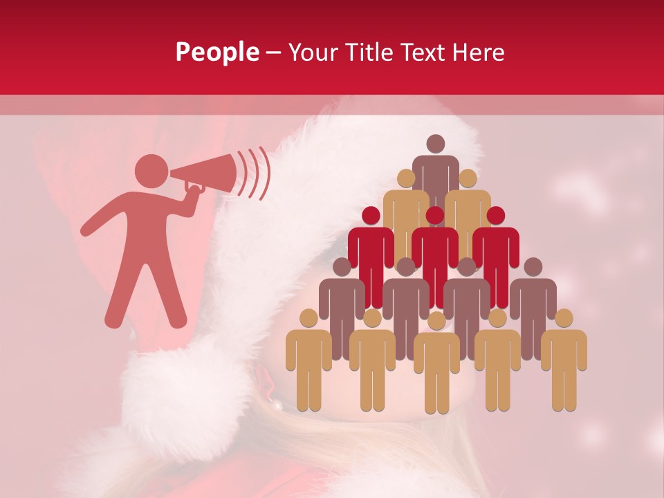 Lady Young Snow PowerPoint Template