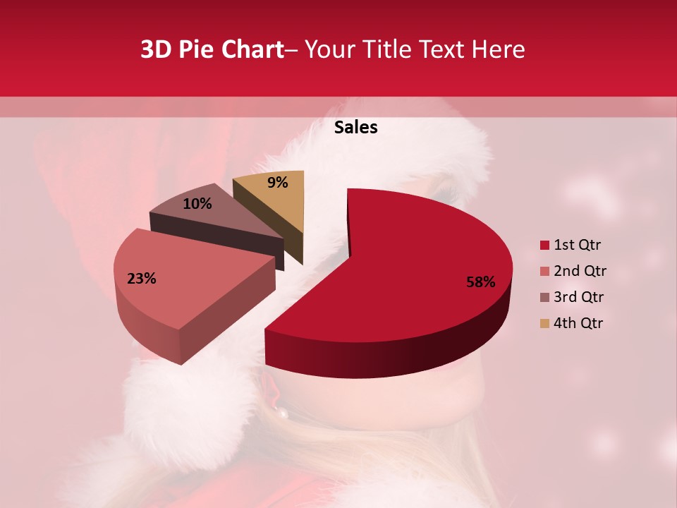 Lady Young Snow PowerPoint Template