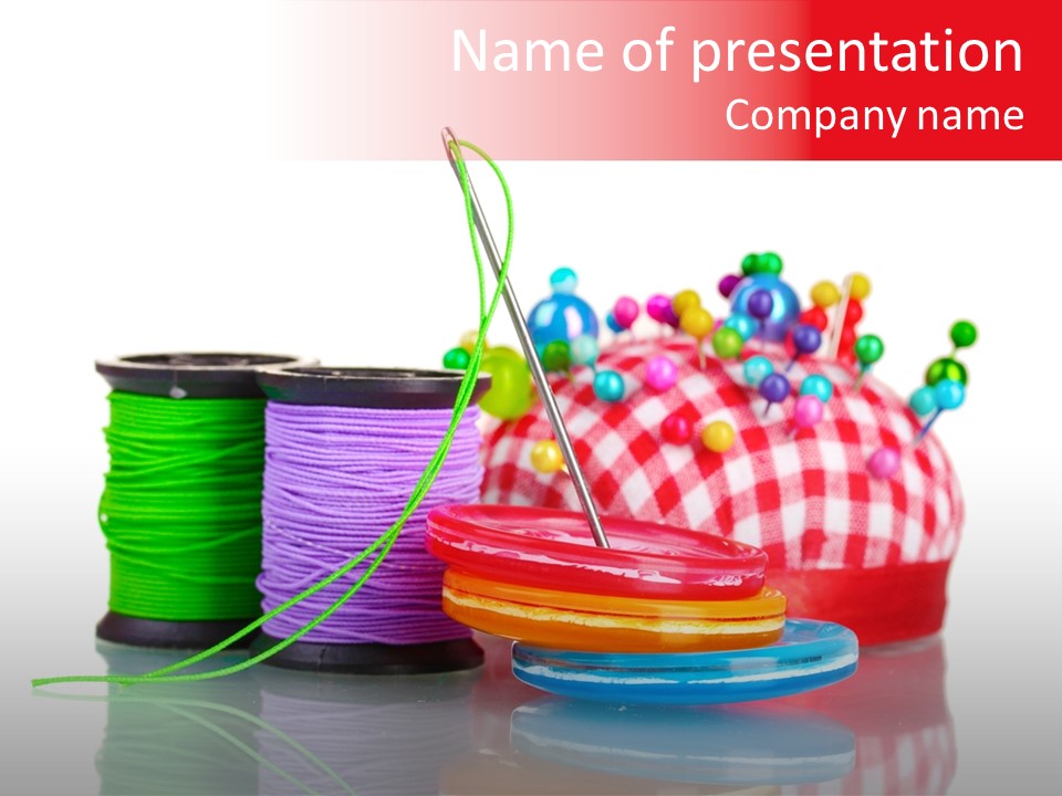 Colorful Industry Closeup PowerPoint Template