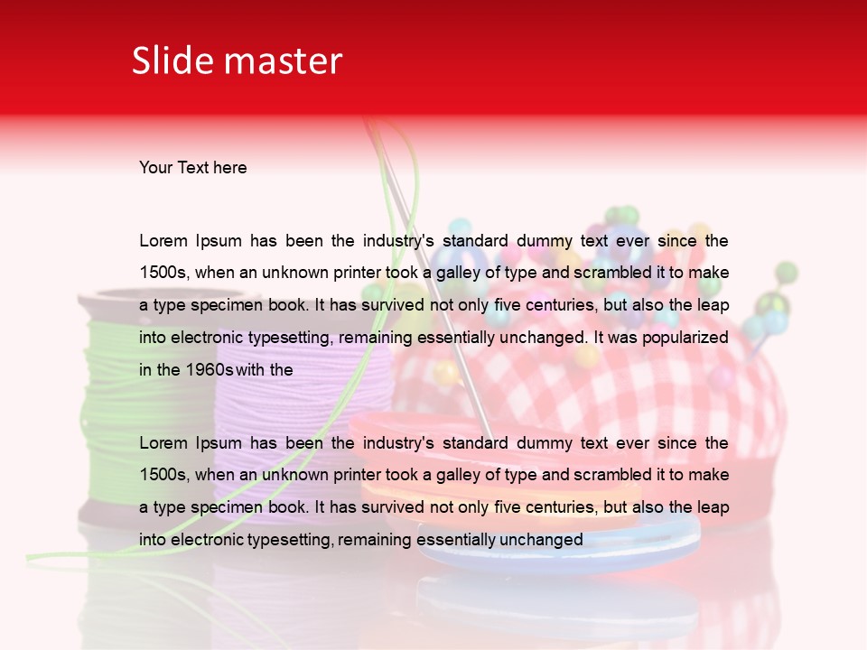 Colorful Industry Closeup PowerPoint Template