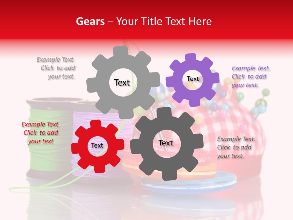 Colorful Industry Closeup PowerPoint Template