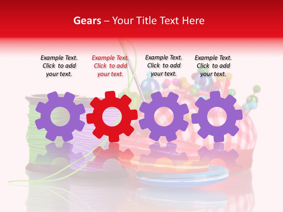 Colorful Industry Closeup PowerPoint Template