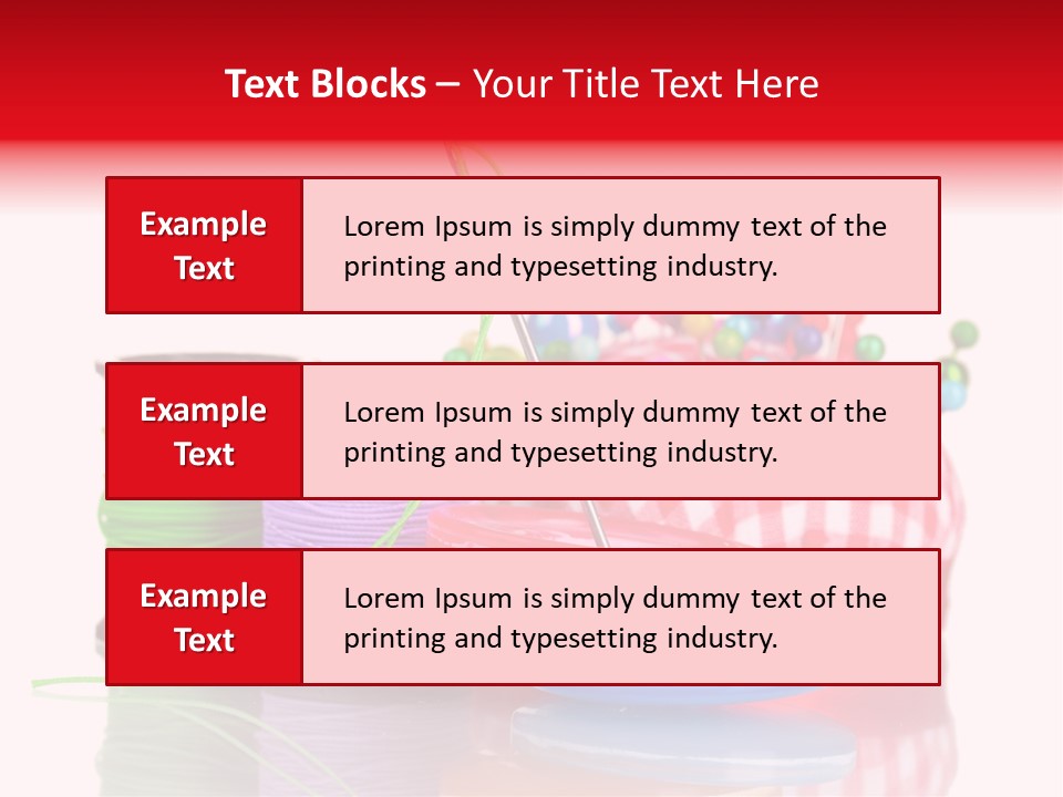 Colorful Industry Closeup PowerPoint Template