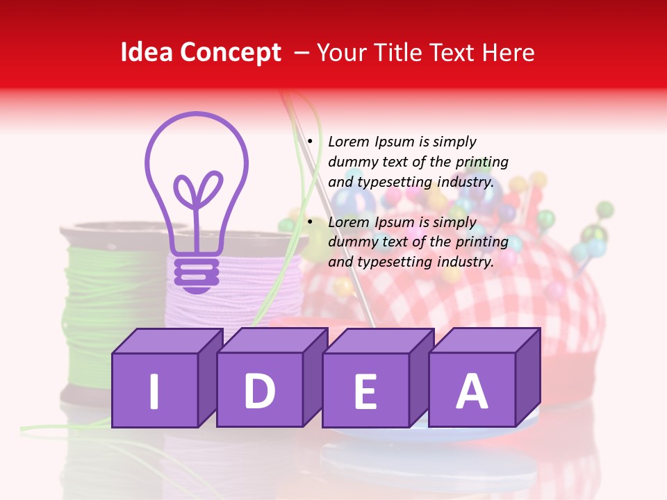 Colorful Industry Closeup PowerPoint Template