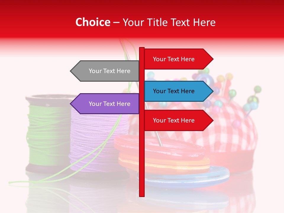 Colorful Industry Closeup PowerPoint Template