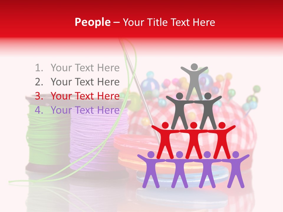 Colorful Industry Closeup PowerPoint Template