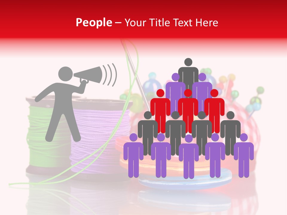 Colorful Industry Closeup PowerPoint Template