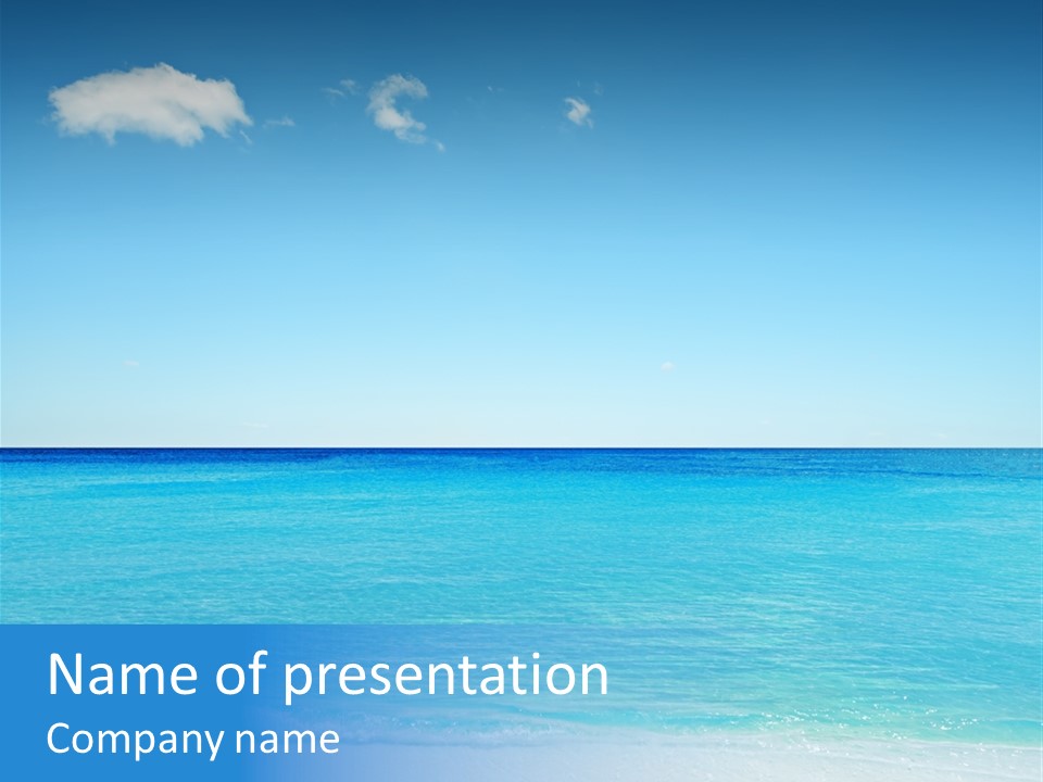 Sea Romantic Travel PowerPoint Template