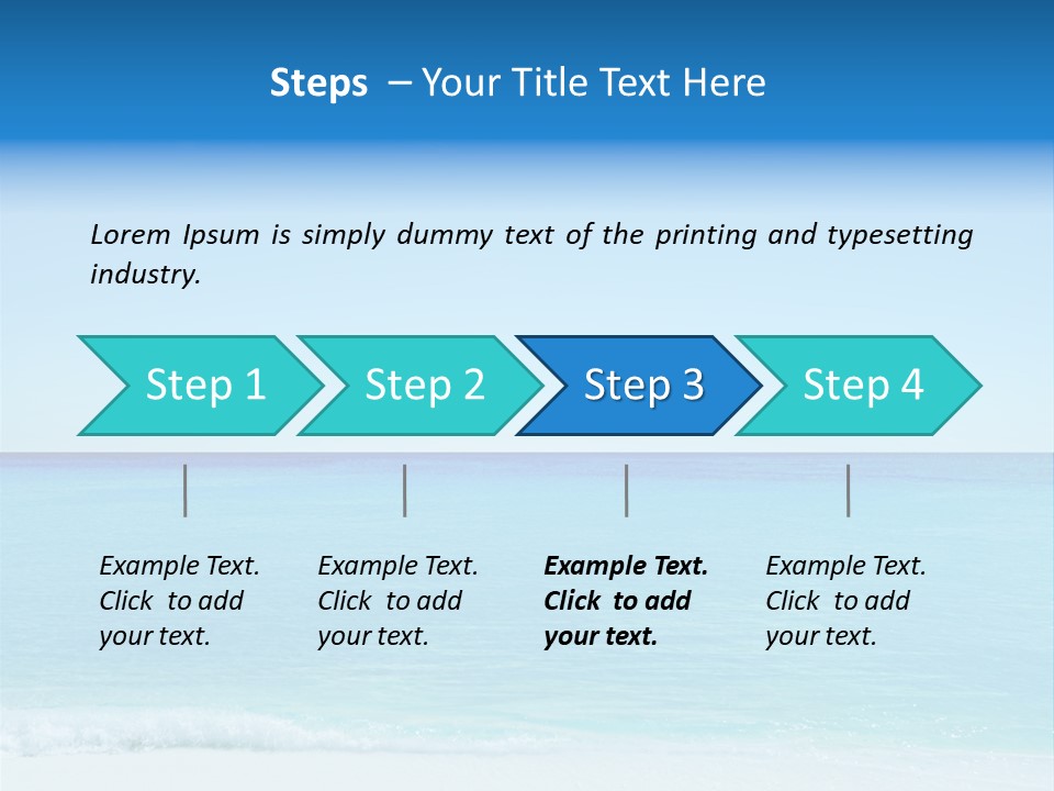 Sea Romantic Travel PowerPoint Template