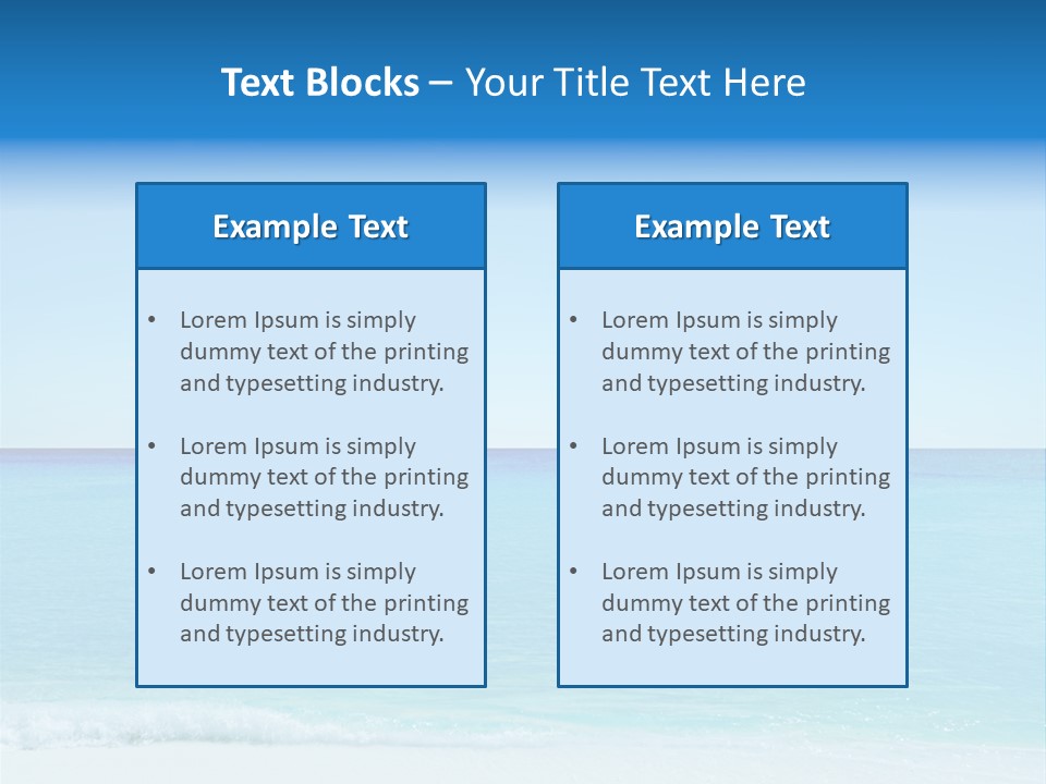 Sea Romantic Travel PowerPoint Template
