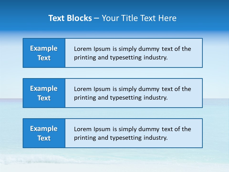 Sea Romantic Travel PowerPoint Template