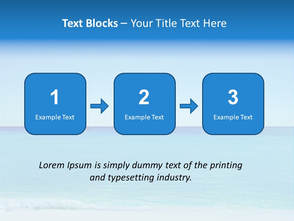 Sea Romantic Travel PowerPoint Template