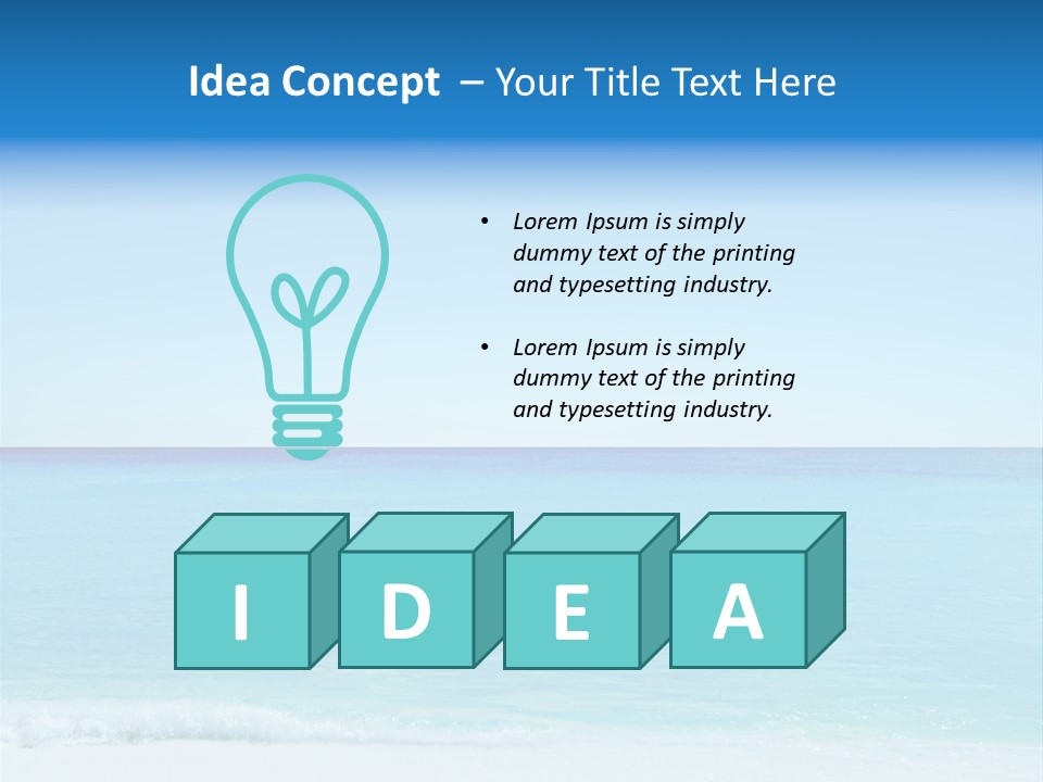 Sea Romantic Travel PowerPoint Template