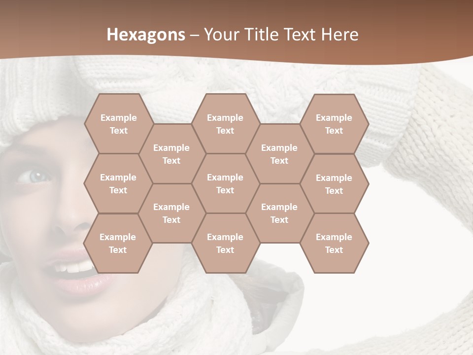 Woman Winter One Woman Only PowerPoint Template