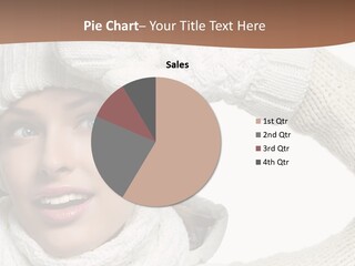 Woman Winter One Woman Only PowerPoint Template