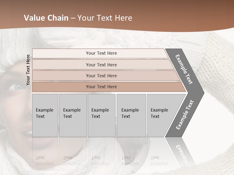 Woman Winter One Woman Only PowerPoint Template