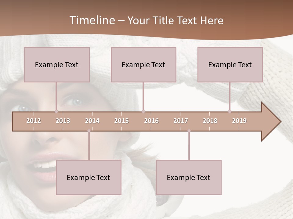 Woman Winter One Woman Only PowerPoint Template