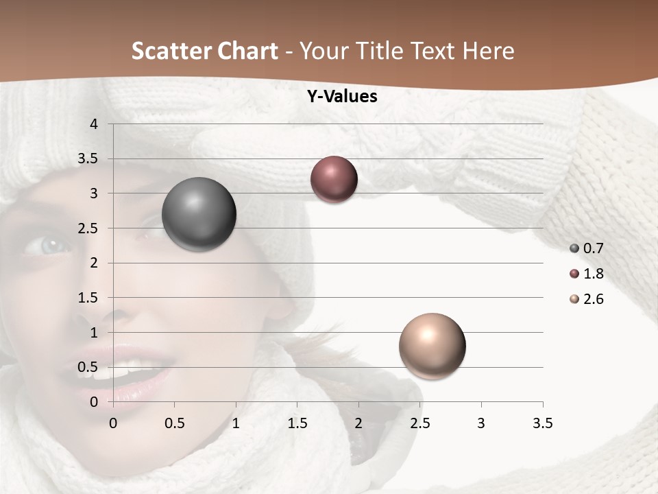 Woman Winter One Woman Only PowerPoint Template