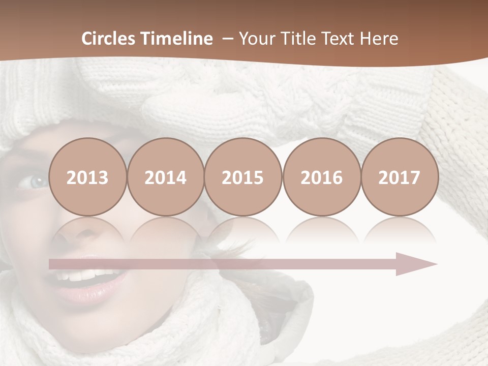 Woman Winter One Woman Only PowerPoint Template